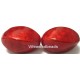Capiz Shell Twist Red 23x43mm