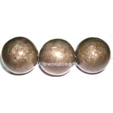 Capiz Shell Black Round 25mm