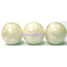 Capiz Shell White Round 25mm