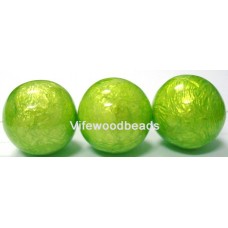 Capiz Shell Yellow Green Round 25mm