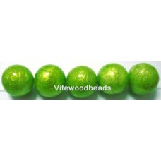 Capiz Shell Yellow Green Round 20mm