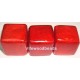 Capiz Shell Red Cubes 20mm